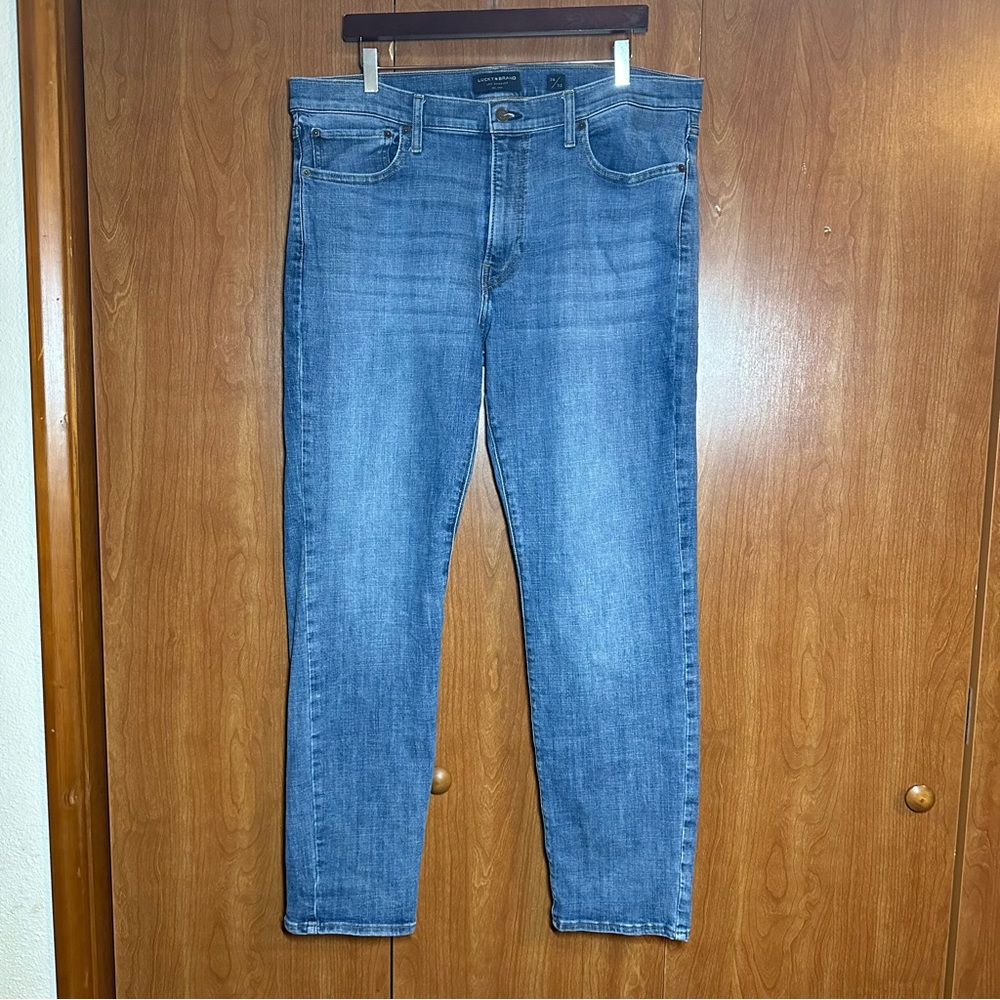 Lucky Brand Men’s 121 Slim Straight Blue Jeans Size 38x32